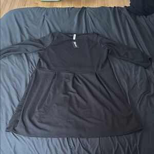 3x Plus Size black dress with pockets NWT fit and flare 24seven